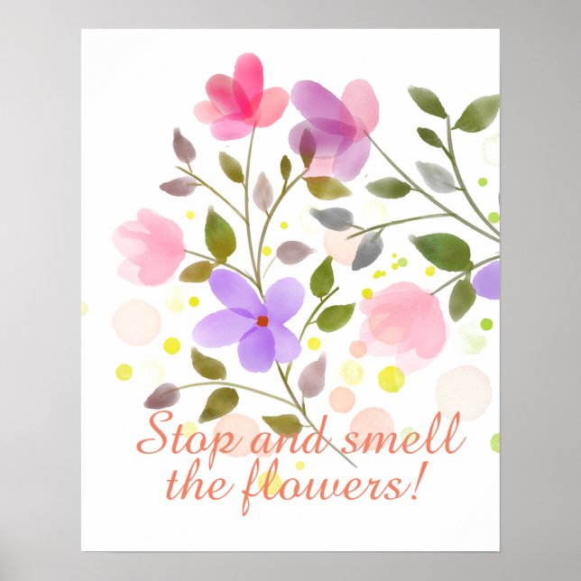 Póster Sólo flores espléndidas (Frente)