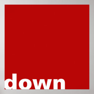 Póster Solo fondo de color - rojo + tus ideas