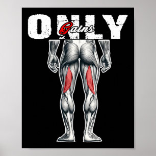 Póster Solo gana el gimnasio de entrenamiento de carrocer