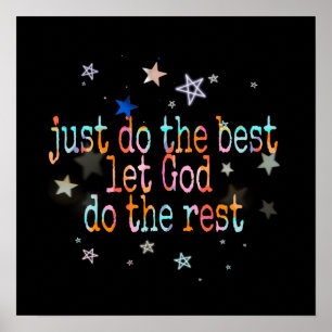 Póster sólo hacer lo mejor