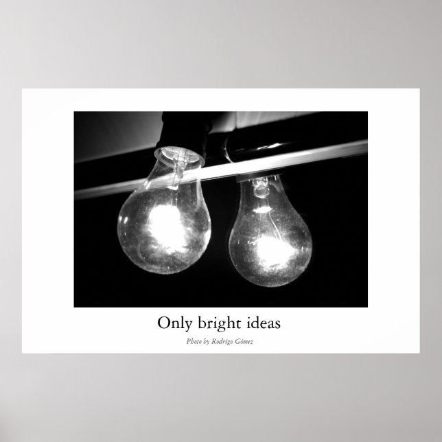 Póster Sólo ideas brillantes (Frente)