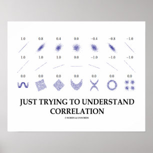 Póster Solo Intentar Entender La Correlación