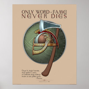 Póster "Solo la Fama de la Palabra Nunca Muere" (1