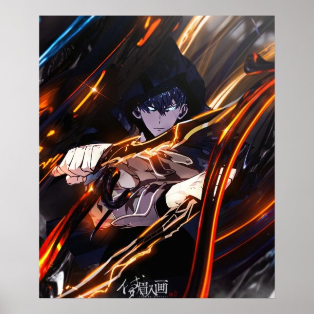 Póster Solo Leveling Sung Jin Woo (Frente)