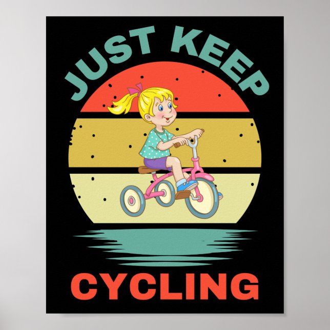 PÓSTER SÓLO MANTENER EL CICLISMO (Frente)