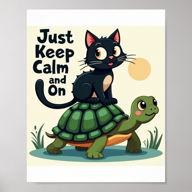 Póster Sólo mantener la calma y seguir adelante (Frente)