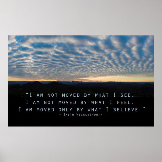 Póster Solo me emociona lo que creo (Frente)