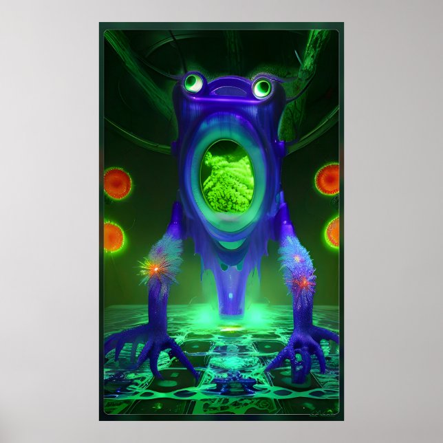 Póster Solo medio asustado (Frente)