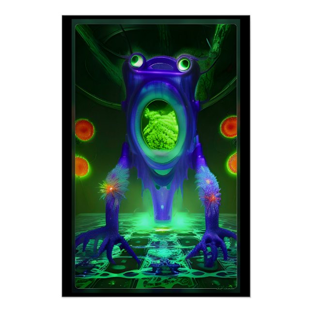 Póster Solo Medio Asustado (Anverso)