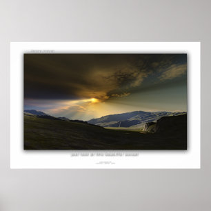 Póster sólo mira esta hermosa puesta de sol