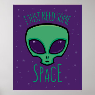 Póster Solo necesito un poco de espacio ajeno