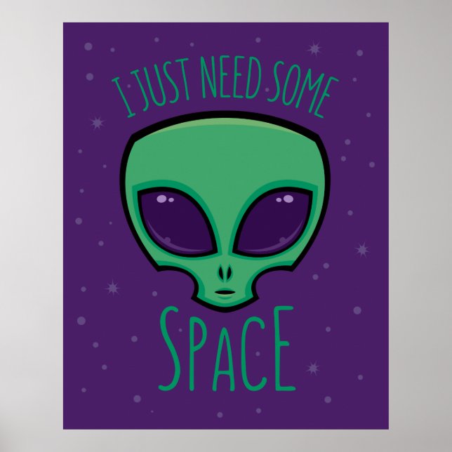 Póster Solo necesito un poco de espacio ajeno (Frente)