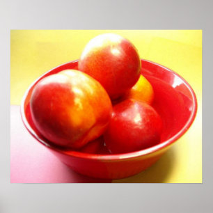 Póster Sólo nectarinas/frutas