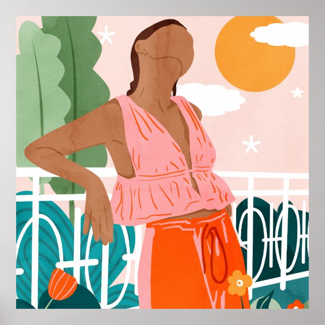 Póster Sólo otro día cálido (Frente)