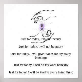 Póster Sólo por hoy, no me preocuparéSólo por...