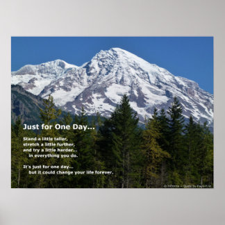 Póster Sólo Por Un Día...Cita Motivadora