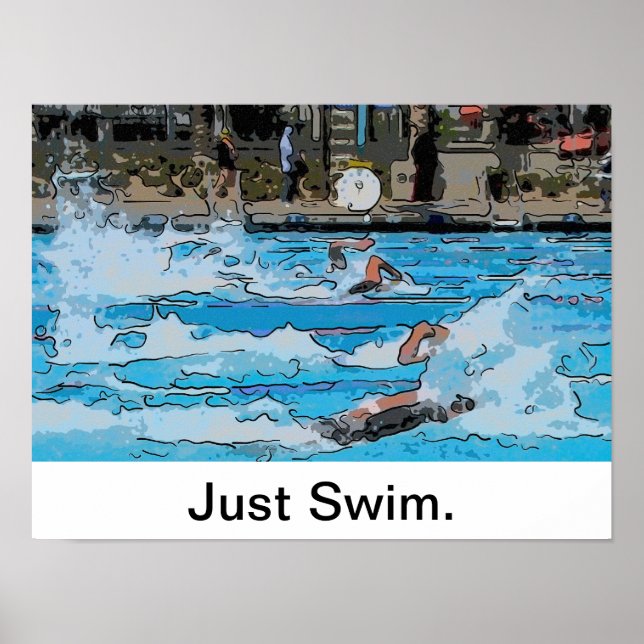 Póster Sólo Poster de natación (Frente)