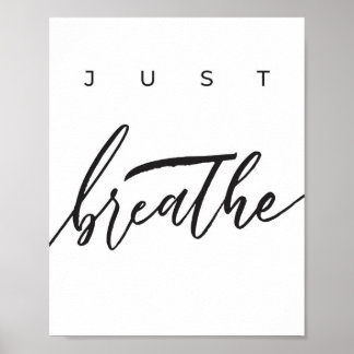 Póster SOLO poster DE RESPIRACIÓN