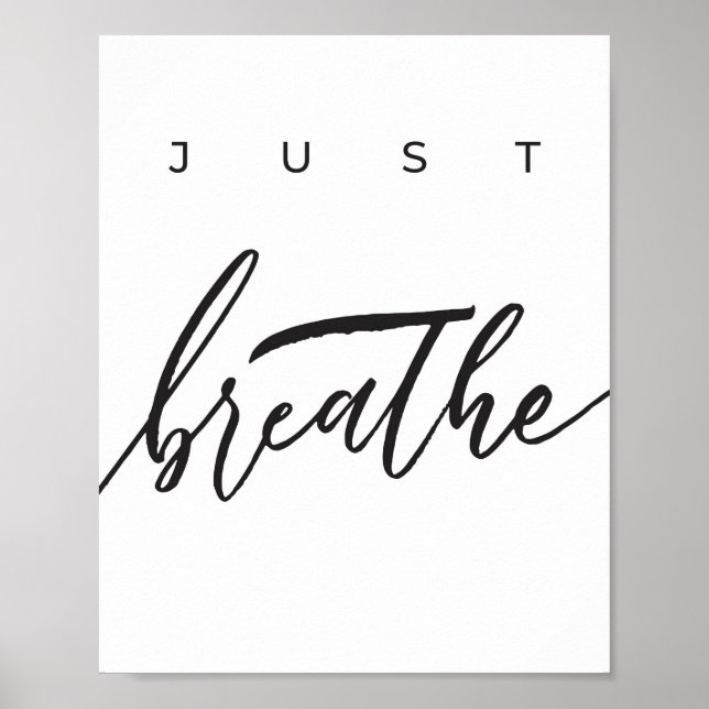 Póster SOLO poster DE RESPIRACIÓN (Frente)