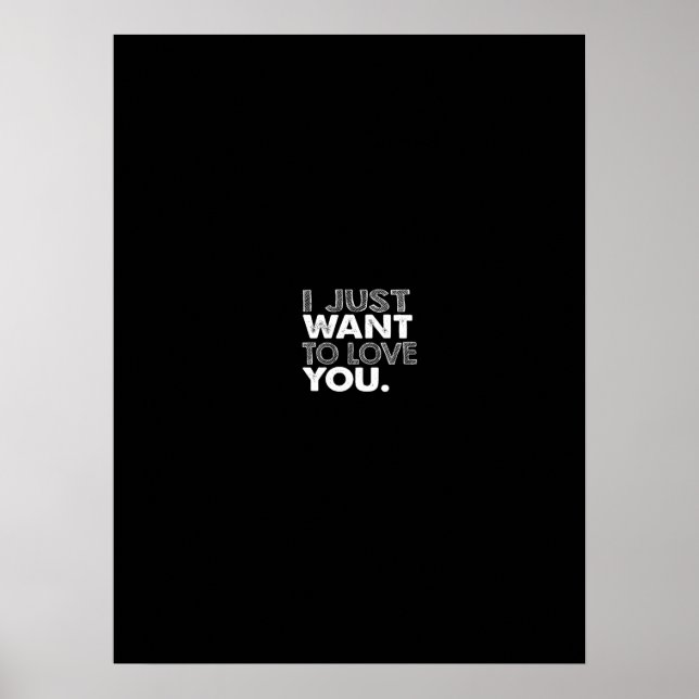 Póster solo quiero amarte (Frente)