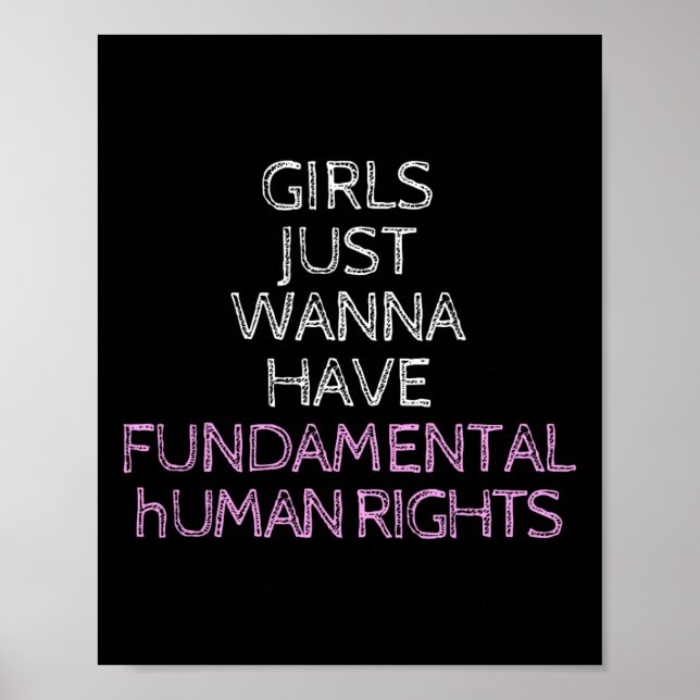 Póster Solo quiero tener derechos fundamentales (Frente)