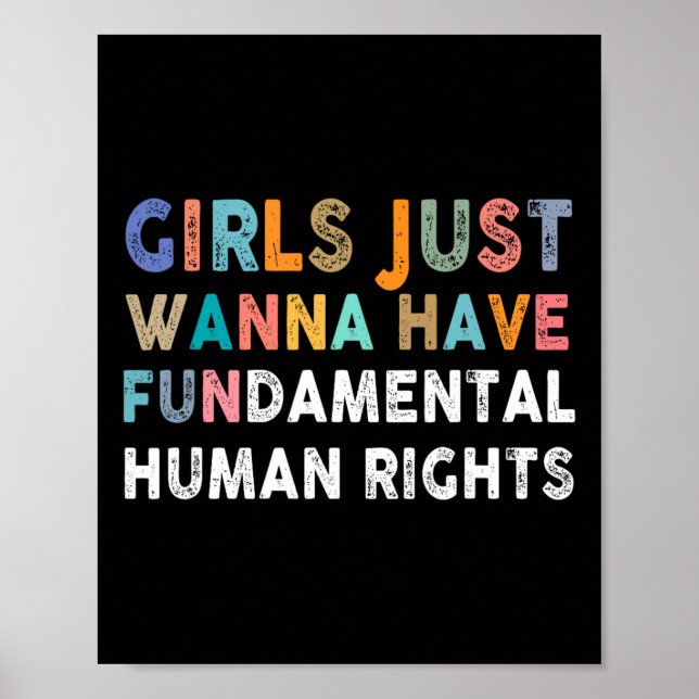 Póster Sólo quiero tener feministas fundamentales de dere (Frente)