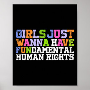 Póster Solo quiero tener un feminismo fundamental en los