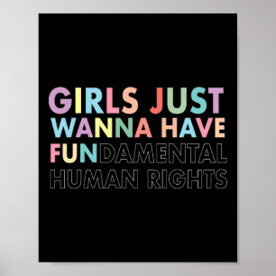 Póster Solo quiero tener una camiseta de derechos fundame