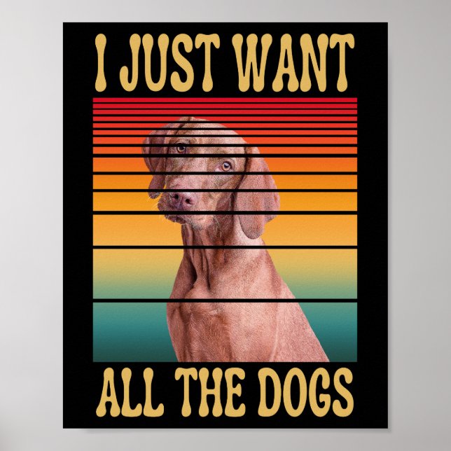 PÓSTER SOLO QUIERO TODOS LOS PERROS  (Frente)