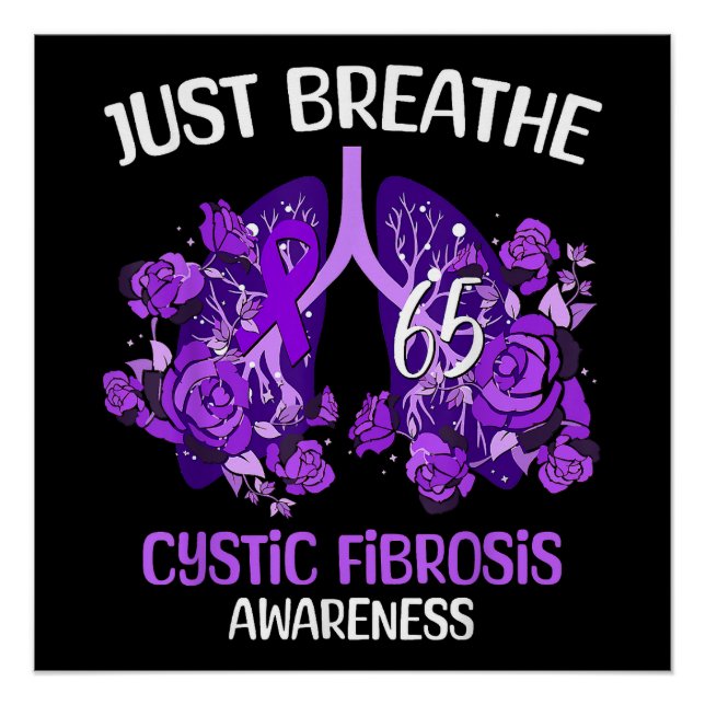 Póster Solo Respira Conciencia sobre Fibrosis Quística (Anverso)