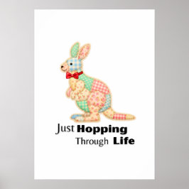 Póster Solo Saltando a Través de la Vida Diseño de Cangur