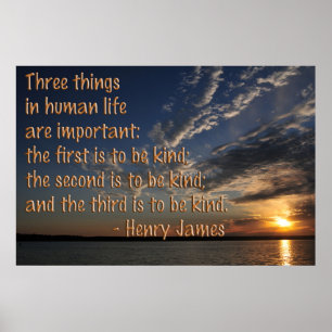 Póster Solo sé amable