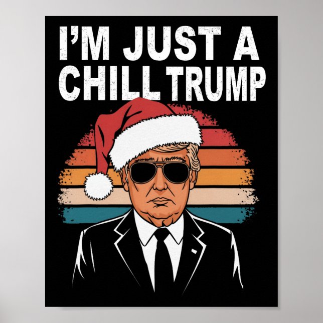 Póster Solo soy un chico malo gracioso Meme Trump 2024 Pr (Frente)