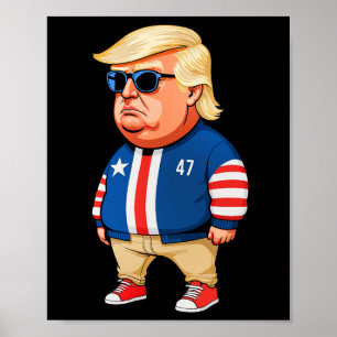 Póster Solo soy un chico malo Trump es un meme de un chic