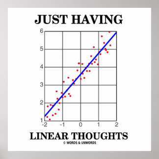 Póster Solo tener pensamientos lineales Estadísticas Humo