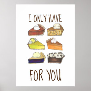 Póster Solo tengo lápices (ojos) para ti divertido pan de
