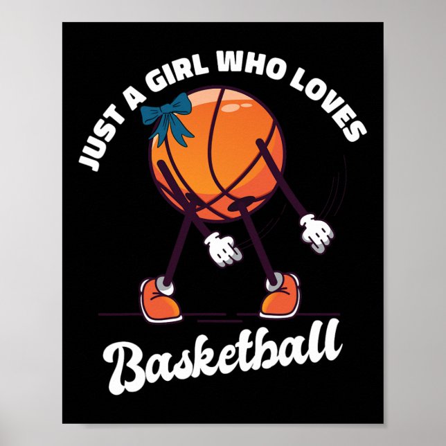 Póster Sólo un Chica al que le gusta el baloncesto - Chic (Frente)