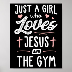 Póster Sólo Un Chica Que Ama A Jesús Y A Las Mujeres De R