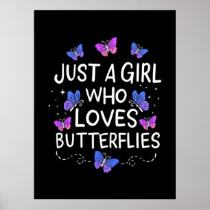 Póster Sólo un Chica que ama a la mariposa