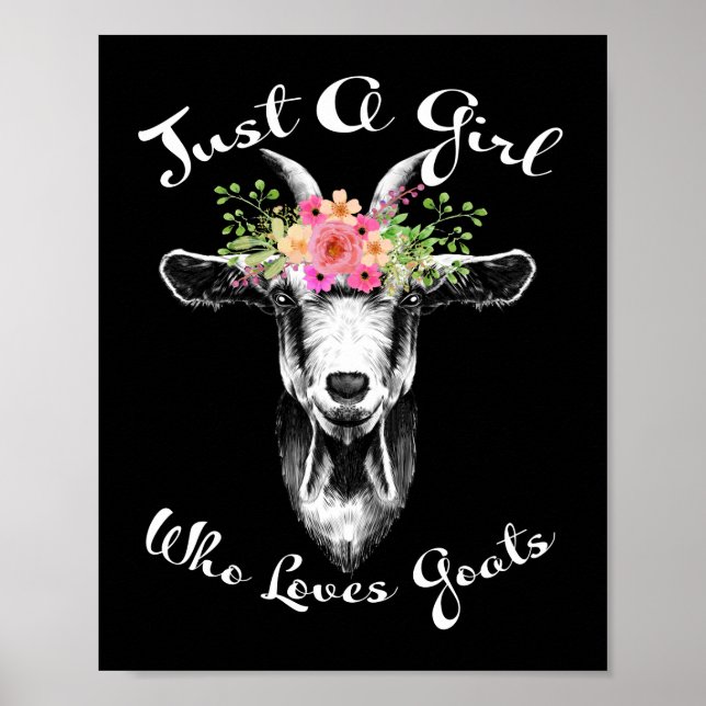 Póster Sólo un Chica que ama a las cabras (Frente)