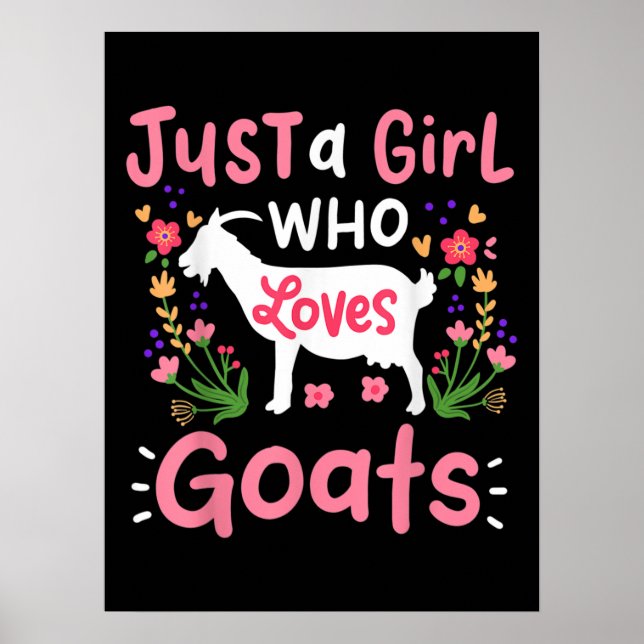 Póster Sólo un Chica que ama a las cabras (Frente)