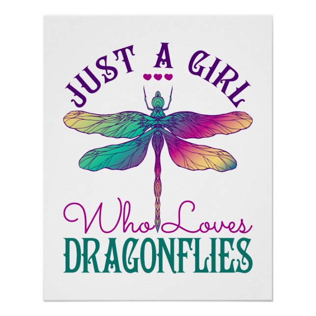 Póster Sólo un Chica que ama a las libélulas (Anverso)