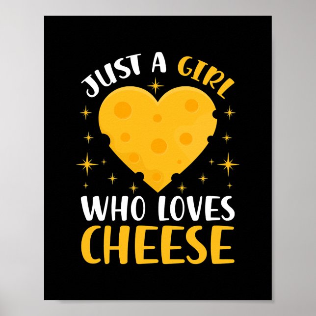 Póster Solo un Chica que ama el bollo de comida divertida (Frente)