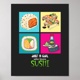 Póster Solo un chica que ama el sushi