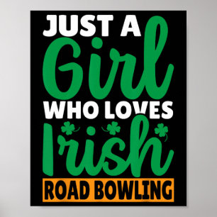 Póster Sólo un Chica que ama el tazón irlandés
