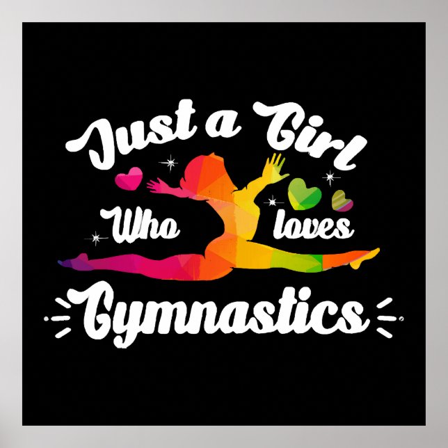Póster Sólo un Chica que ama la gimnasia (Frente)
