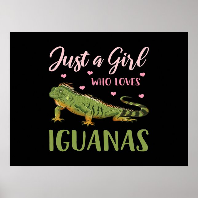 Póster Solo un Chica que ama las iguanas (Frente)