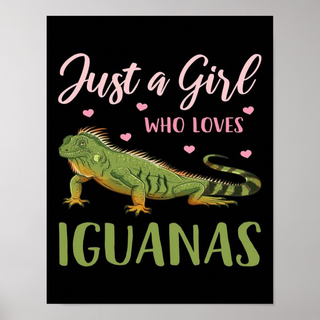 Póster Solo un Chica que ama las iguanas (Frente)
