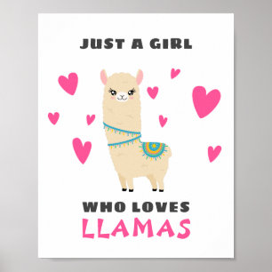 Póster Sólo un Chica que ama las Llamas
