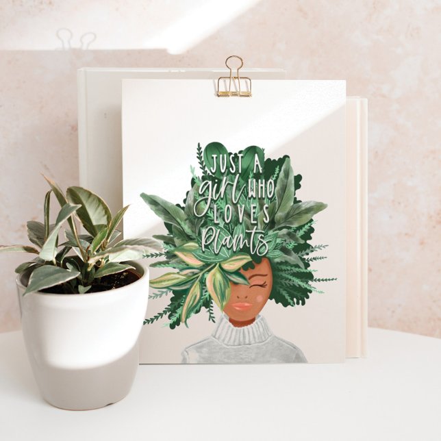 Póster Solo un Chica que ama las plantas | Dama de planta (Subido por el creador)